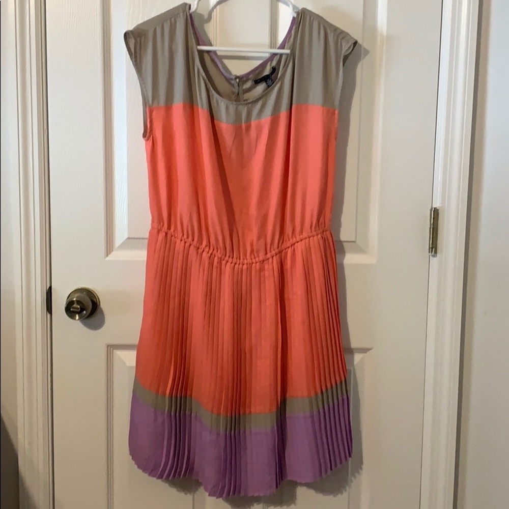 American Eagle Open Back Pleated Dress